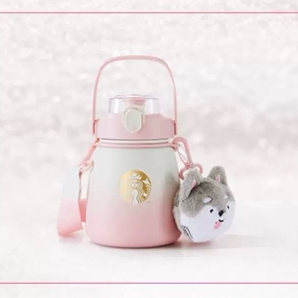 Brand New Starbucks Cold Cup with Straps Pink Christmas Gift - Picture 1 of 6